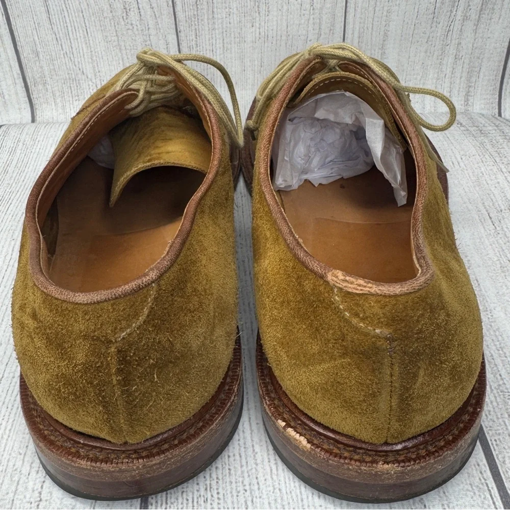 Velasca Milano Men’s Brown Tan Suede Size 41.5‎ US 8 Summer Derby Shoes